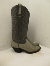 Dan Post Vintage Gray Leather Cowgirl Western Boots Style 4243 Womens SIZE 6 A