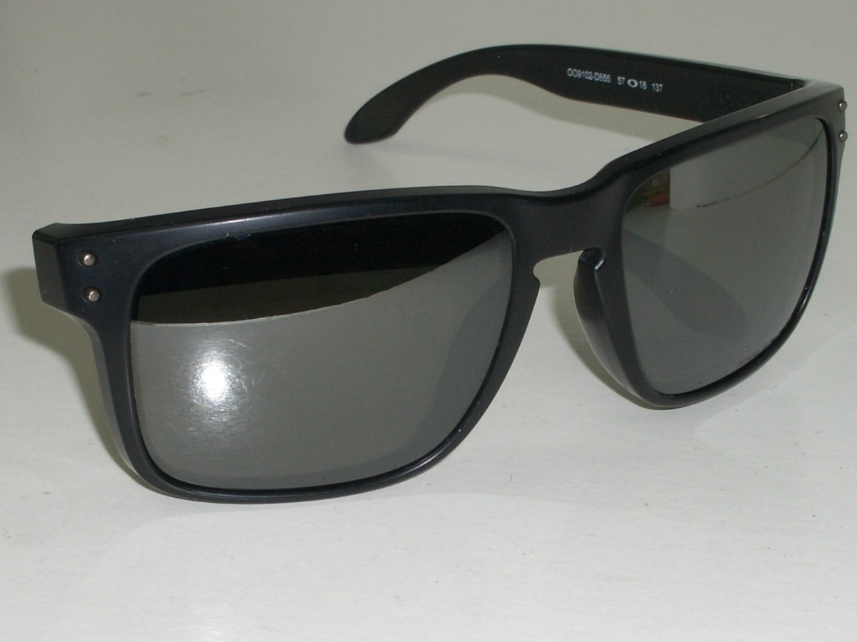 OAKLEY USA OO9102-D655 HOLBROOK 57[]18 137 BLACK GRAY POLARIZED