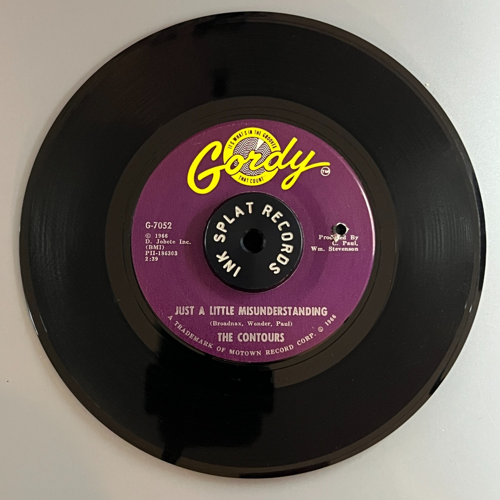 Contours - Just A Little Misunderstanding - Gordy - Soul 45rpm USA Original