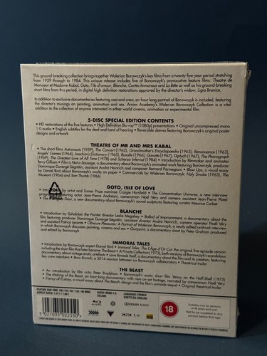 Camera Obscura - The Walerian Borowczyk Collection Arrow Blu-ray NEW - Picture 3 of 3