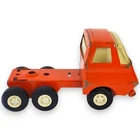 Vintage Tonka Mini Red Truck Chassis 55010 Pressed Steel Replacement Part 1970s