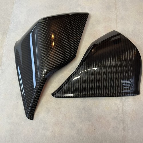 Carbon Fiber Dashboard Cover Side Instrument Hood Panel For C8 Corvette 20-23 - Picture 3 of 6