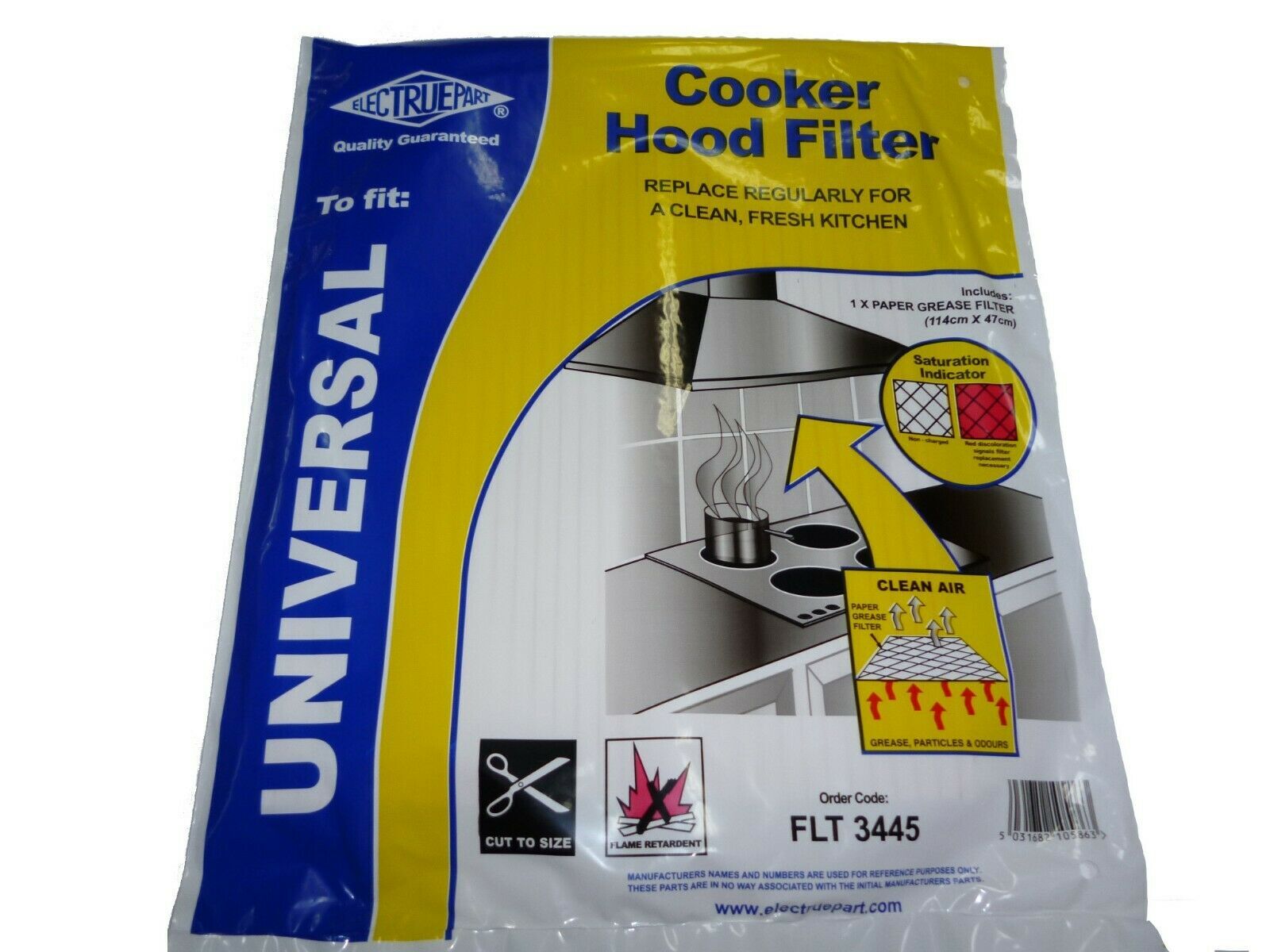 Universal Cooker Hood Grease Filter Saturation Indicator 2 Pieces 57 * 47 NO BAG