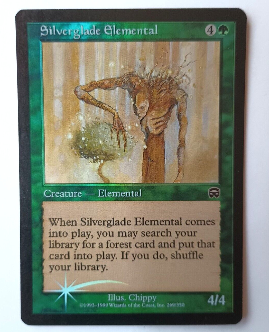 Magic the Gathering MTG Mercadian Masques SILVERGLADE ELEMENTAL FOIL LP/EX Nice!