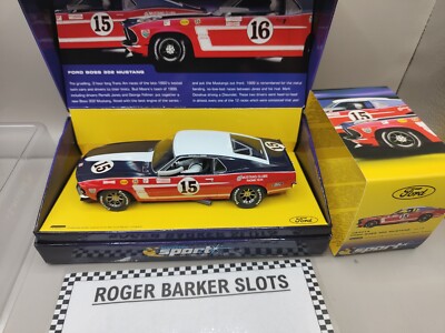 Scalextric C2401 Ford Mustang 69 Blue Red #15 Limited 1:32 Scale Slot Car  UK