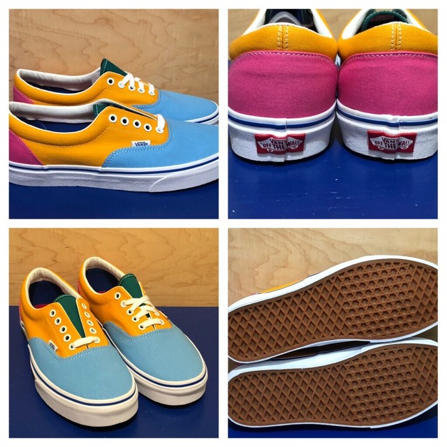 vans era canvas multi bright