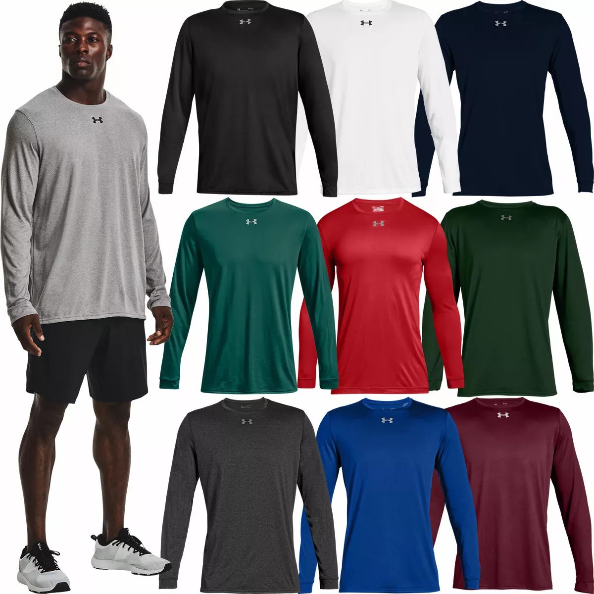 Under Armour Men's UA Locker 2.0 Long Sleeve Shirt, Loose Fit, UA Tech  1305776