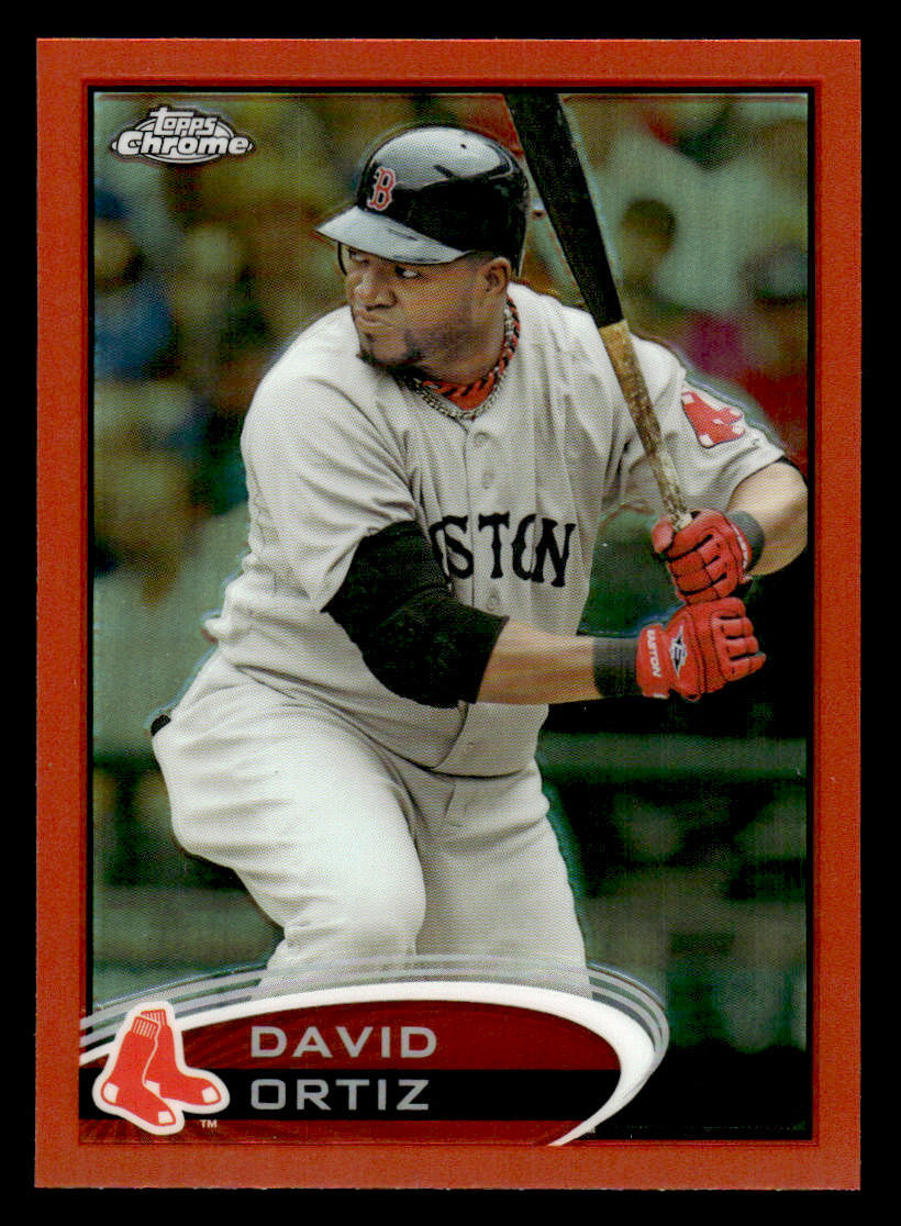 David Ortiz 2012 Topps Chrome #4 Orange Refractors