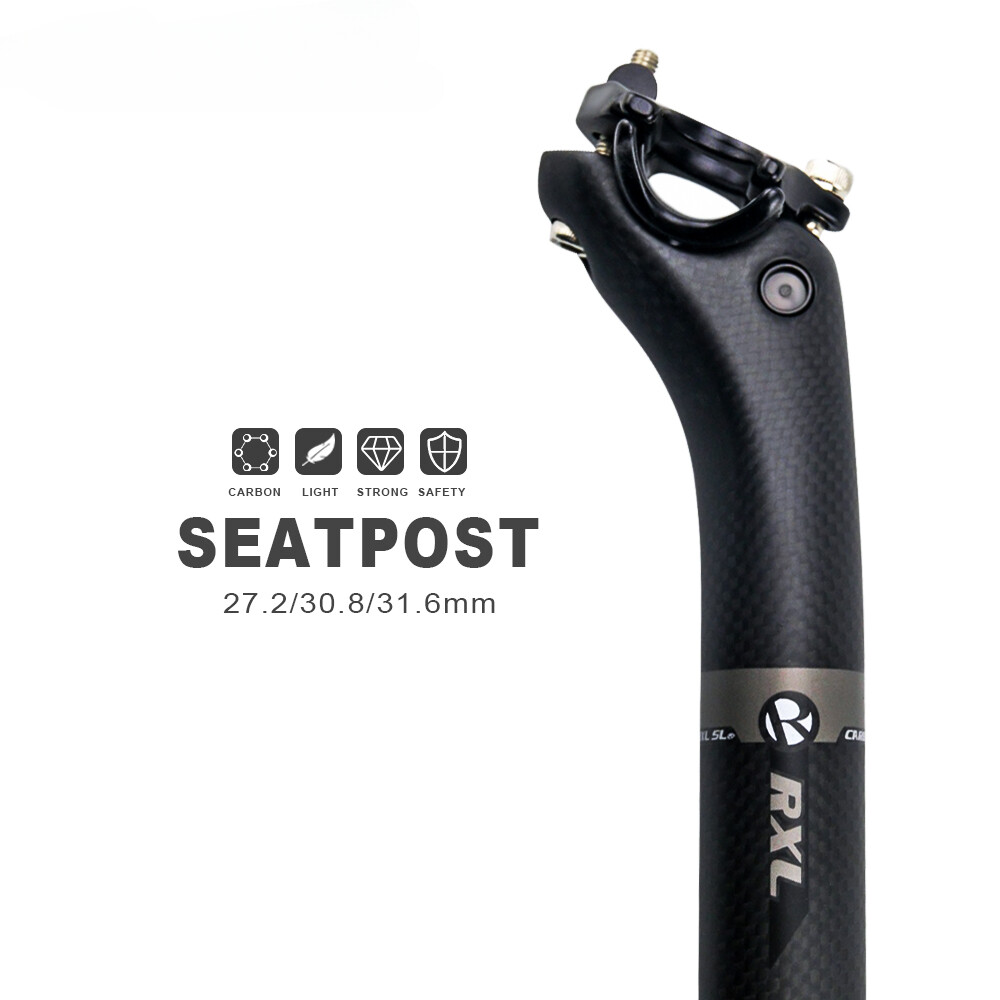 Carbon Road Bike Seat Post 27.2/30.8/31.6mm Offset 25mm MTB Bike