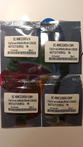 5 set Drum Imaging Unit Reset Chip For ineo Bizhub C220 C280 C360 DR-311