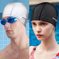 2 Pack Swim Caps Waterproof Bathing Swimming Caps for Women Men Kids Adults