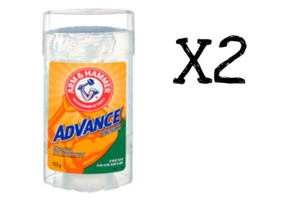 ARM & HAMMER Advance FRESH Clear Gel Antiperspirant Deodorant 4 OZ Lot of 2