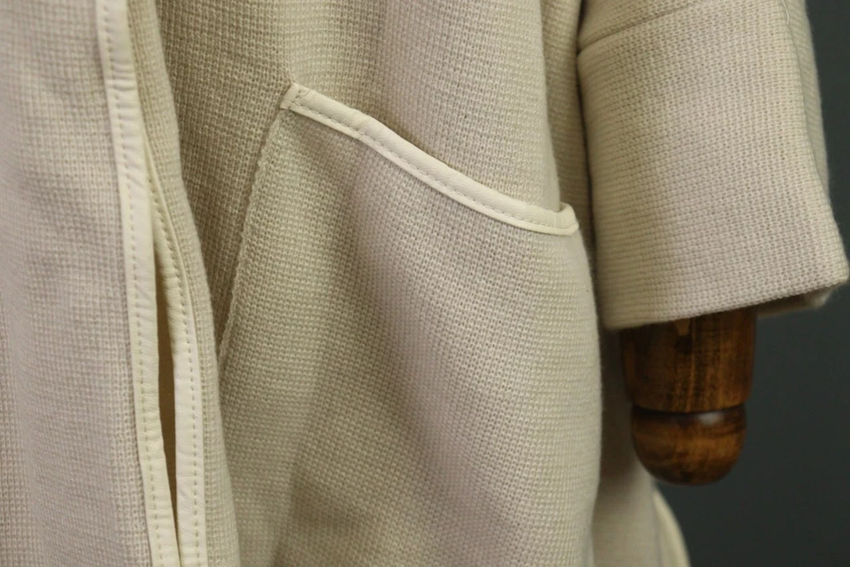 Chaqueta Abrigo YOHJI YAMAMOTO Beige Un Botón Lagenlook Doble Pecho Talla L Foto 3 de 4