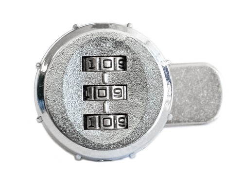 Vorreiberschloss Chrom Zahlenschloss für Gehäuse, Briefkasten, Schrank, Schublade - Bild 2 von 4