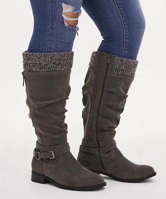 Knee High Boots Grey Womens 8.5 | eBay