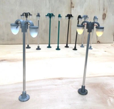 Bogenleuchte Laterne ca. 25,5 cm 1:22.5 - 1:24 Lampe für LGB Spur G LED-Licht