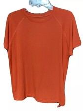 Under Armour Heat Gear Youth Boys Medium M Tee T Shirt Orange Short Sleeve NWT