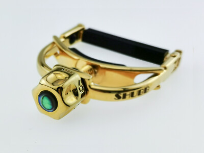 Shubb F5g Gold Fine Tune Capo for Banjo, Mandolin, Bouzouki NIB Free shipping