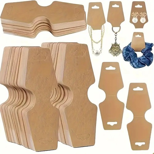 Jewellery Display Cards Necklace Bracelet Bobble 120mm x 50mm Brown (a) - Picture 4 of 4