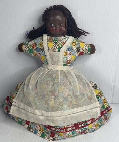 Antique Topsy Turvy Doll 14" — Early 1900s | Black & White Doll - Condition - Picture 4 of 12