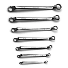 Capri Tools 75-Degree Deep Offset Double Box End Wrench Set, SAE, 7-Piece