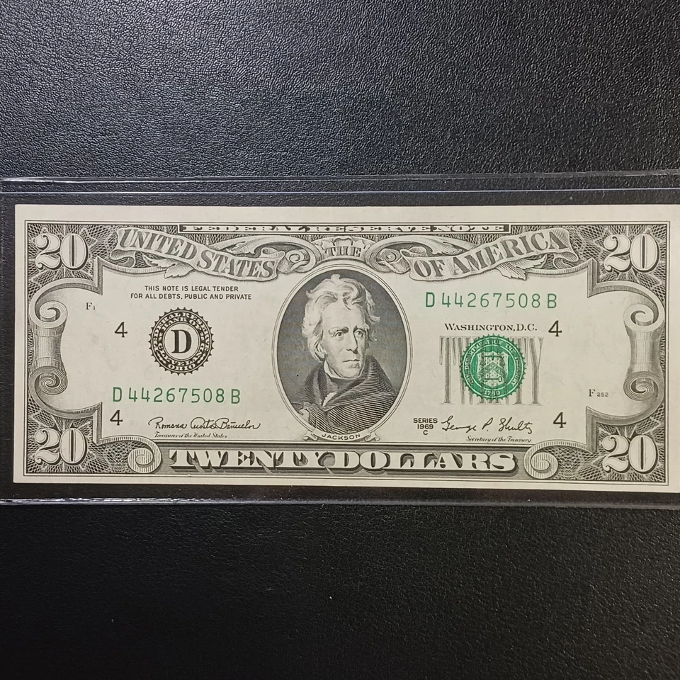 1969 C (Twenty) $20  Dollar  Federal Reserve Banknote - Cleveland, OH (Nice) - Image 2 of 4