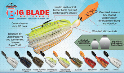 Z-Man BIG BLADE Chatterbait - Choose Size & Color