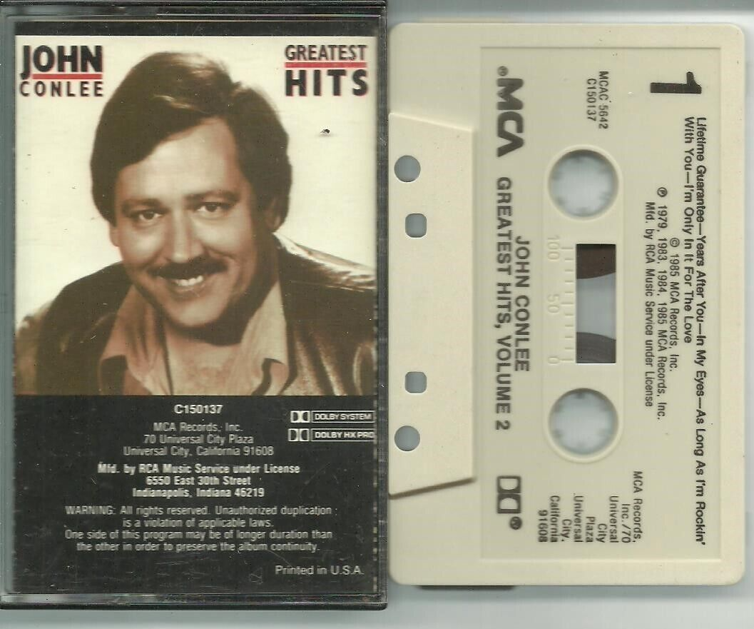 John Conlee Greatest Hits, Volume 2, (Cassette 1985 MCA) BMG EXNM eBay