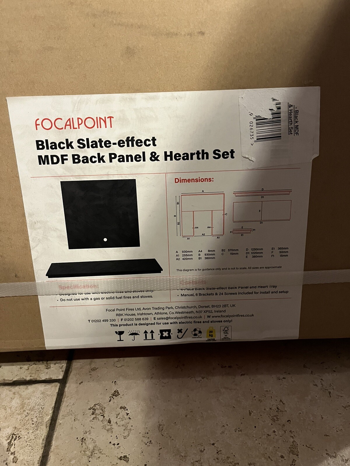 fire hearth and back panel eBay