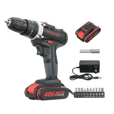 Topshak TS-ED1 Cordless Electric Impact Drill Screwdriver W1 or 2 Li-ion Battery