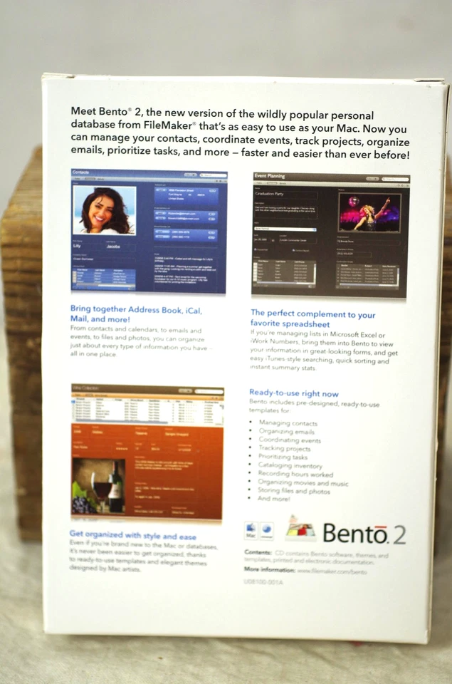Bento 2 Software by FileMaker New Free Fast Shipping - Image 3 of 4