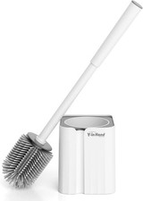 Toilet Brush Holder Set Silicone Toilet Bowl Brush Bathroom Accessories