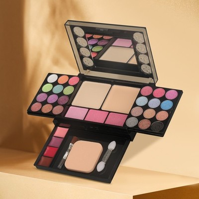 Pearlescent 33 Colors Eyeshadow Palette Blush Lip Gloss Makeup Palette Set