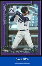 Jose Fernandez 2025 Topps Pro Debut #PD-61 Purple Foil #/299 Hillsboro Hops I70