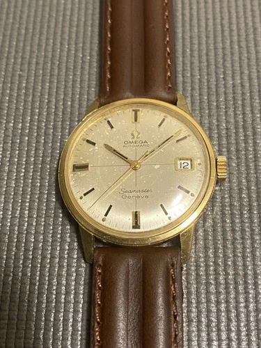 Omega Automatic Seamaster Geneve Men's Watch W/Date Works Great, Just Serviced.