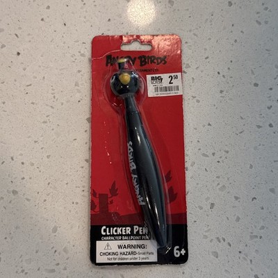 Angry Birds Clicker Pen Black Bird Rare Release Character Ball Point Pen Sealed
