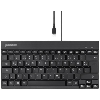 Perixx PERIBOARD-426 DE USB Tastatur Deutsch, QWERTZ Schwarz