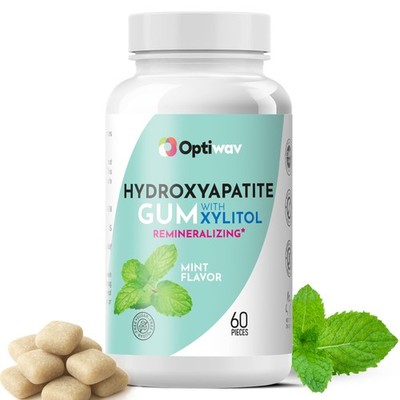 Optiwav Nano Hydroxyapatite Remineralizing Gum - Teeth 60 Count (Pack of 1)