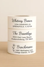 Custom White Address Labels Roll Personalized Return Label for everyday mails