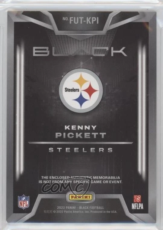 2022 Panini Black Futuristic /125 Kenny Pickett #FUT-KPI Rookie RC - Image 2 of 2