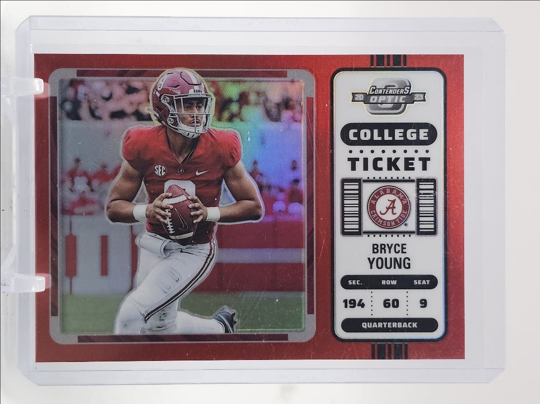 BRYCE YOUNG 2023 CHRONICLES CONTENDERS OPTIC DRAFT ROOKIE RED RC /149 Q1837