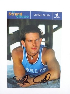 Steffen Groth - the beach clique - original autograph - approx. 15x10cm - autograph card
