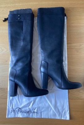 3.1 Phillip Lim Moss Tall Boots, Gr. 40, Farbe schwarz, 1 x getragen
