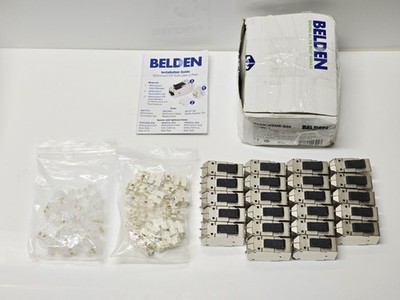 22 Belden REVConnect Cat6A Shielded Keystone 10G Ethernet jack RVAMJKSME-B24