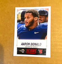 Panini 2014 Score Football Aaron Donald Rookie #332 Pittsburgh Panthers Card. rookie card picture