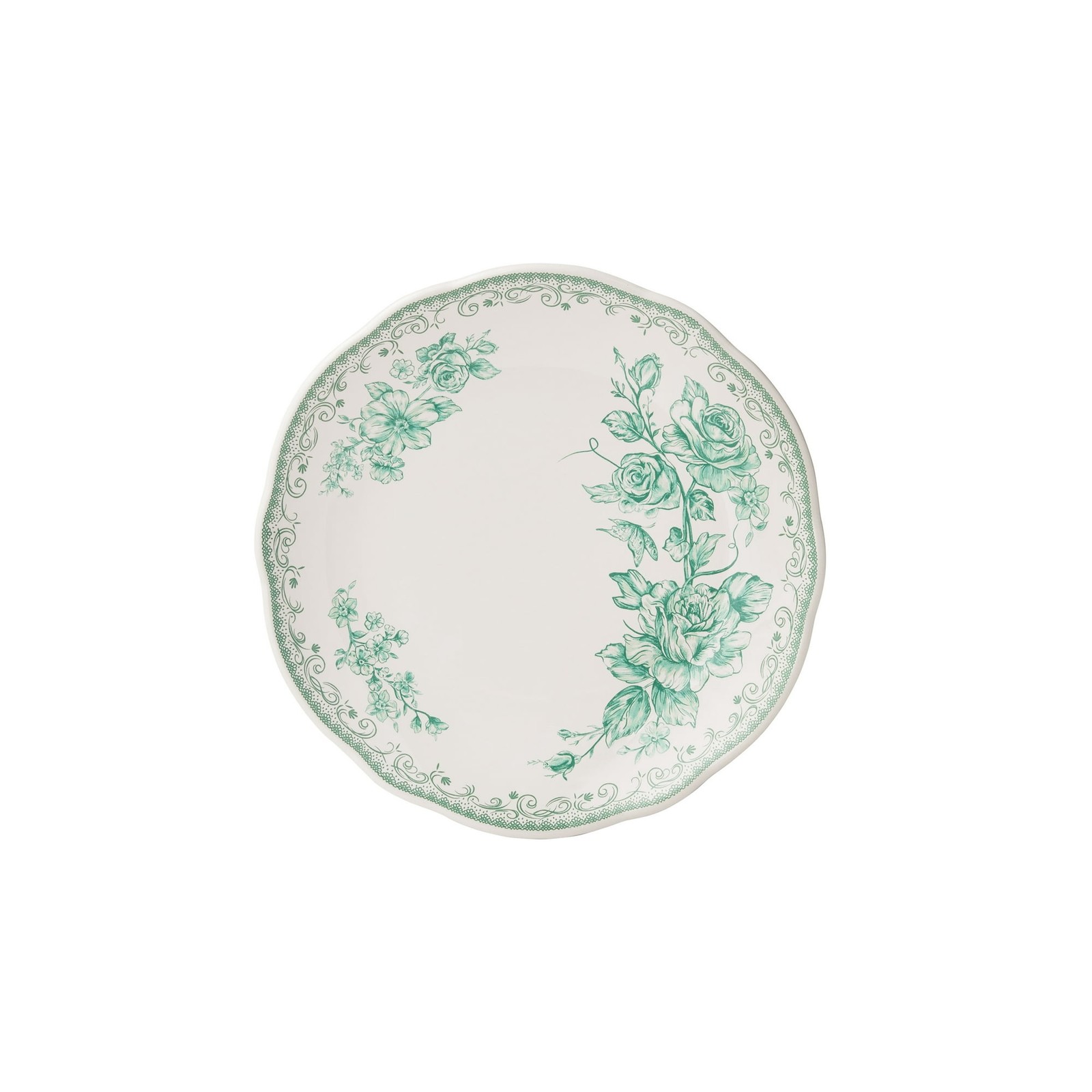 The Pioneer Woman Agatha Colette 12-Piece Stoneware Dinnerware Set, Green NEW!!