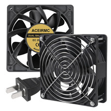 120mm Axial Cooling Fan Brushless Ball Bearing 110V 115V 120V 220V 240V Climate