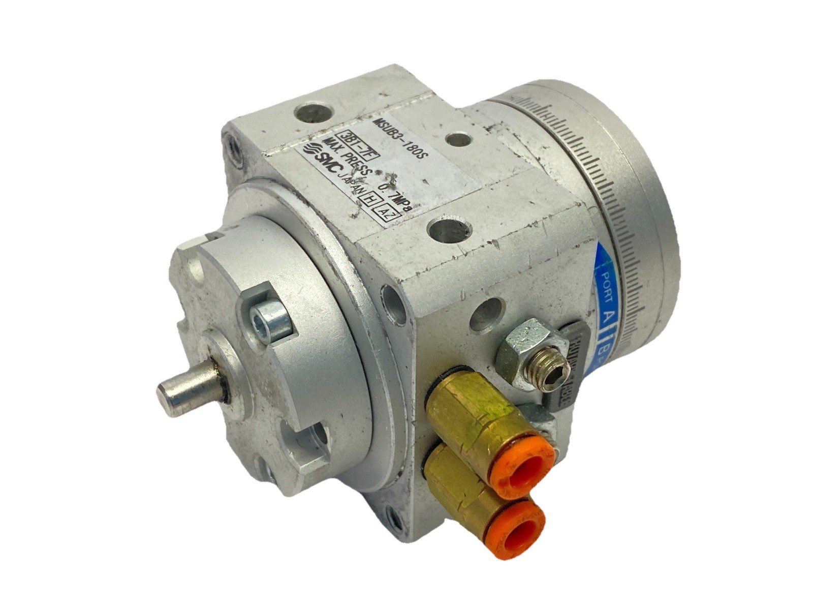SMC MSUB3-180S Pneumatic Rotary Actuator With Table 180 Degrees