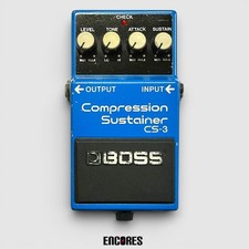 Boss CS 3 Compression Sustainer Blue Guitar Dynamics Effects Pedal Tested Japan