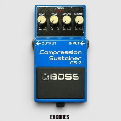 Boss CS 3 Compression Sustainer Blue Guitar Dynamics Effects Pedal Tested Japan